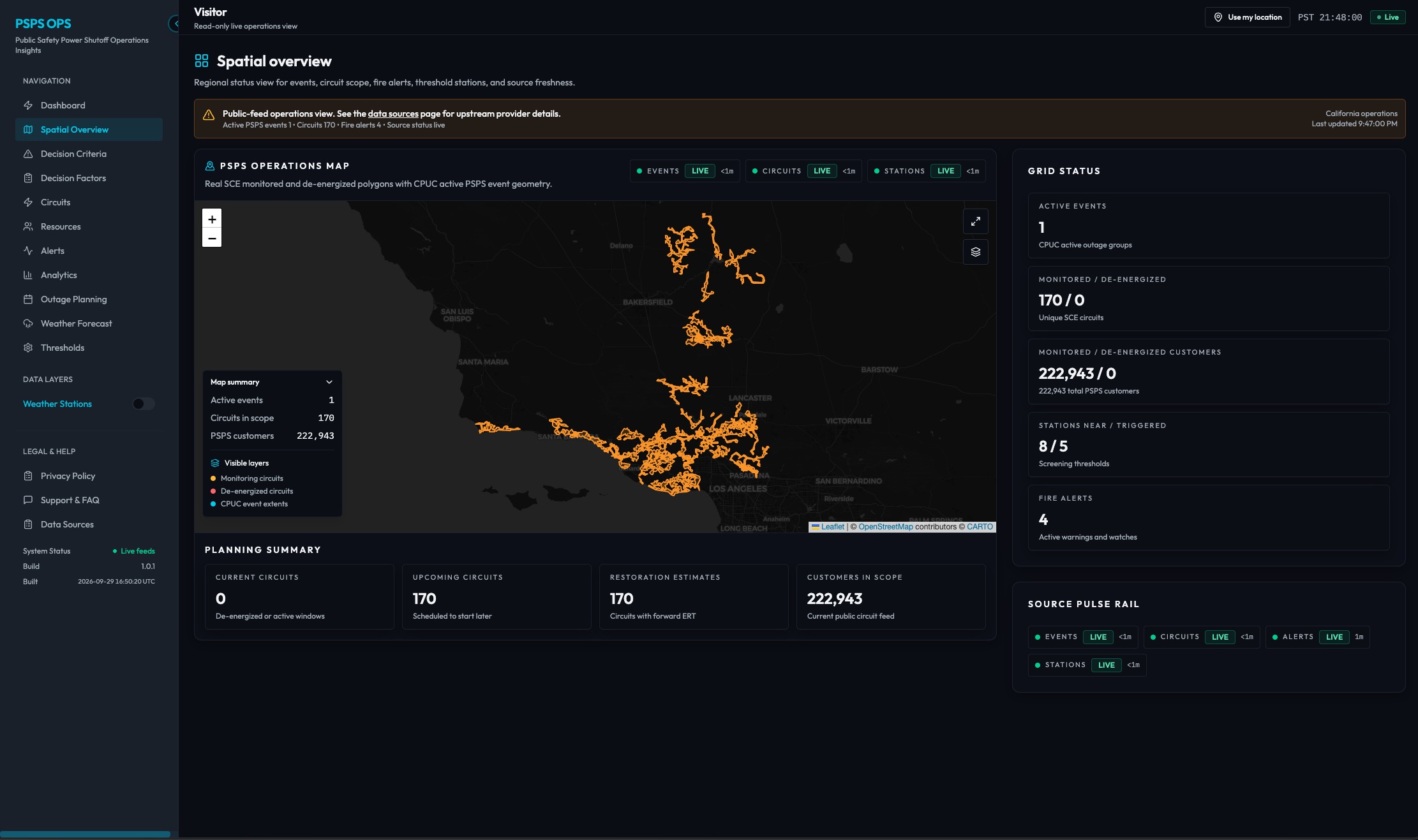 PSPS OPS application preview