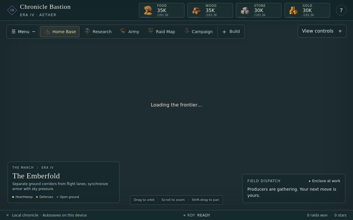 Chronicle Bastion application preview
